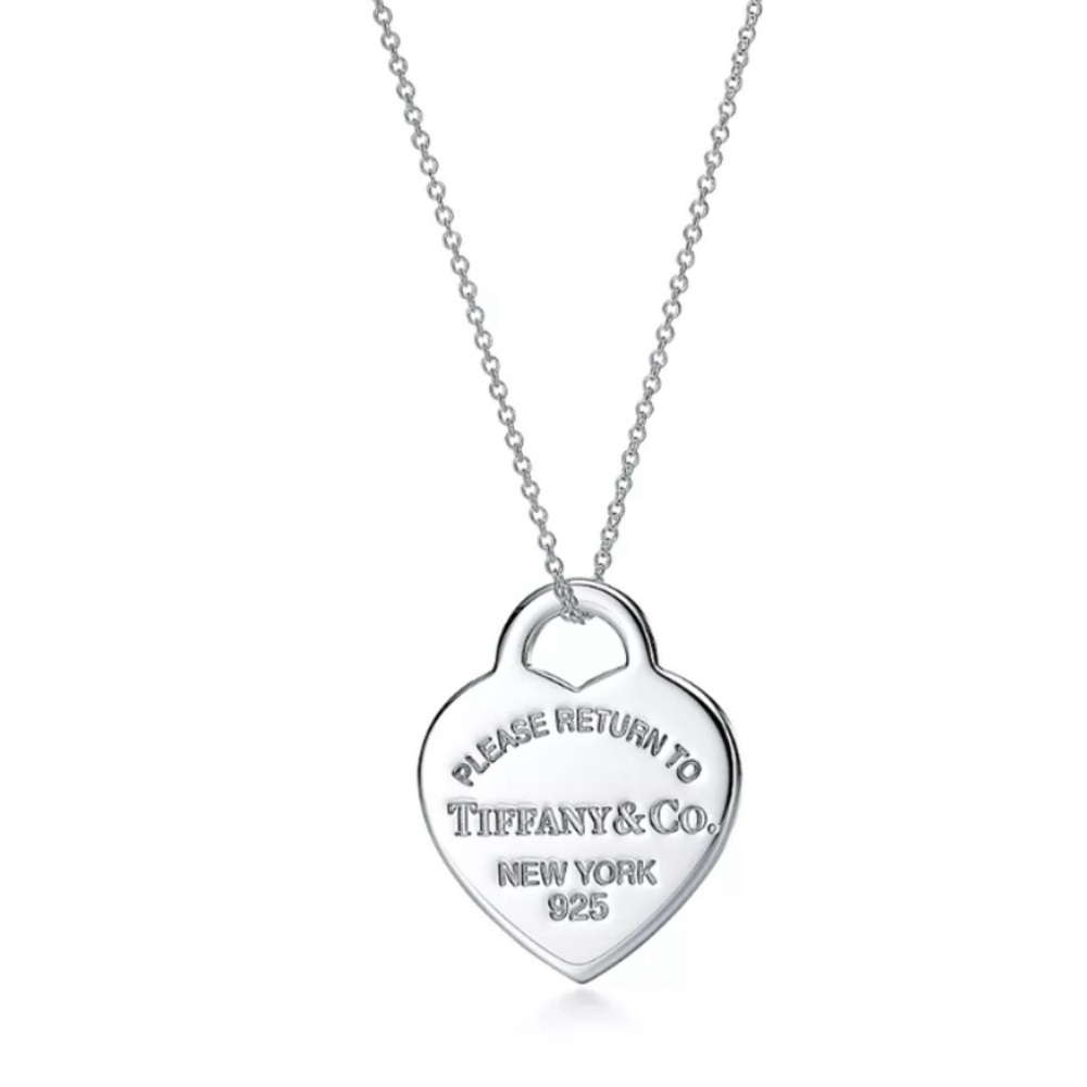 Tiffany & Co. Silver Heart Tag Necklace